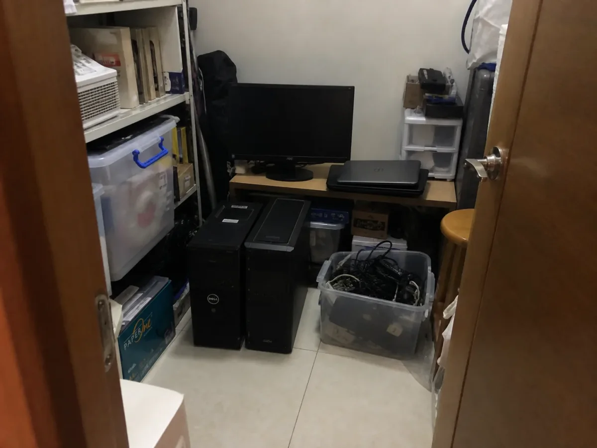 回收前現場設備