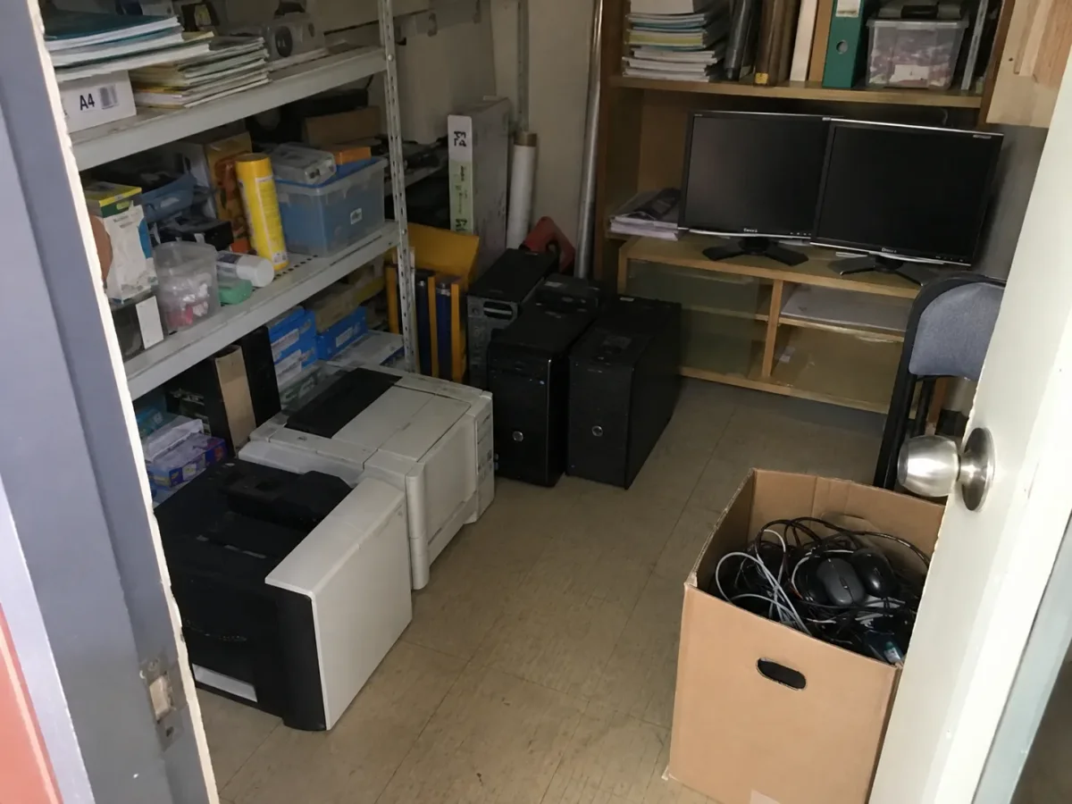 回收前現場設備